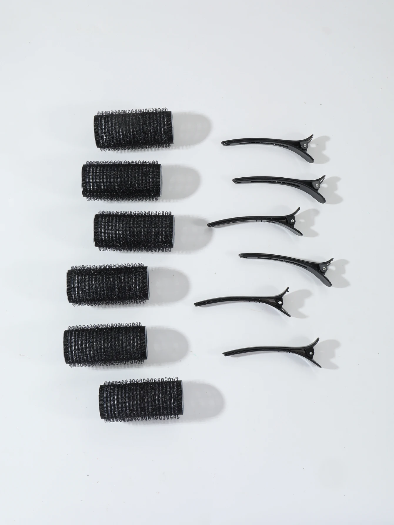 12pcs/Set Air Bar Curling Iron Tube Self-Adhesive Magic Roll and Bangs Hair Clip Curling Styling Tool Special for Real Hair Wig