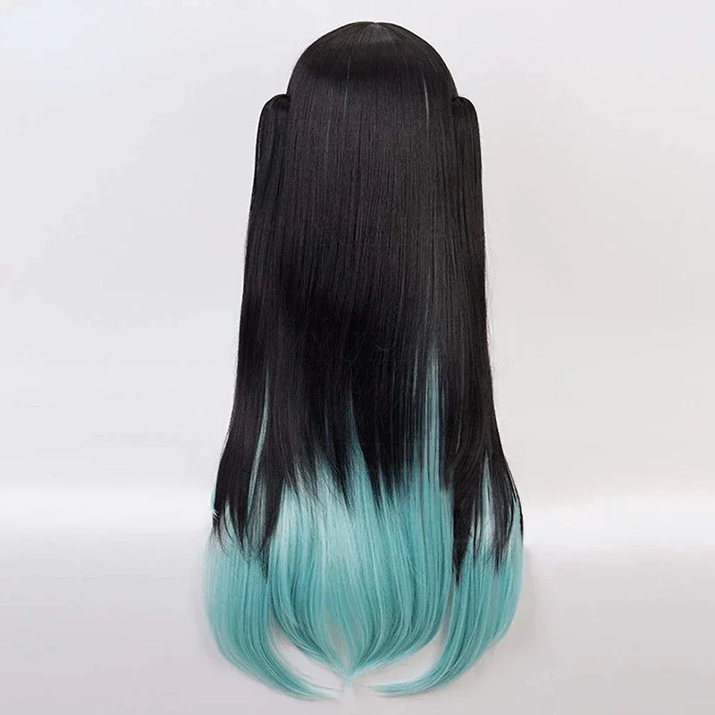 Anime Tokitou Muichirou Cosplay Wig Muichiro Tokito Wig Heat Resistant Synthetic Hair Wigs