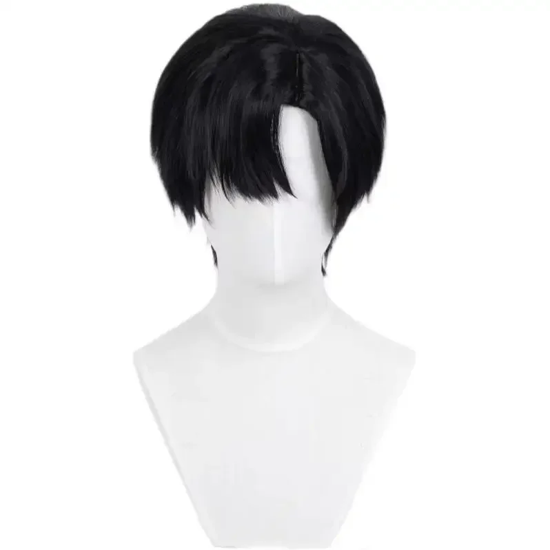 Anime Alien Stage Ivan Cosplay Black Sorrow Cosplay Black Wig Short Black synthetic Cos Wigs Heat Resistant Hair Wigs Halloween