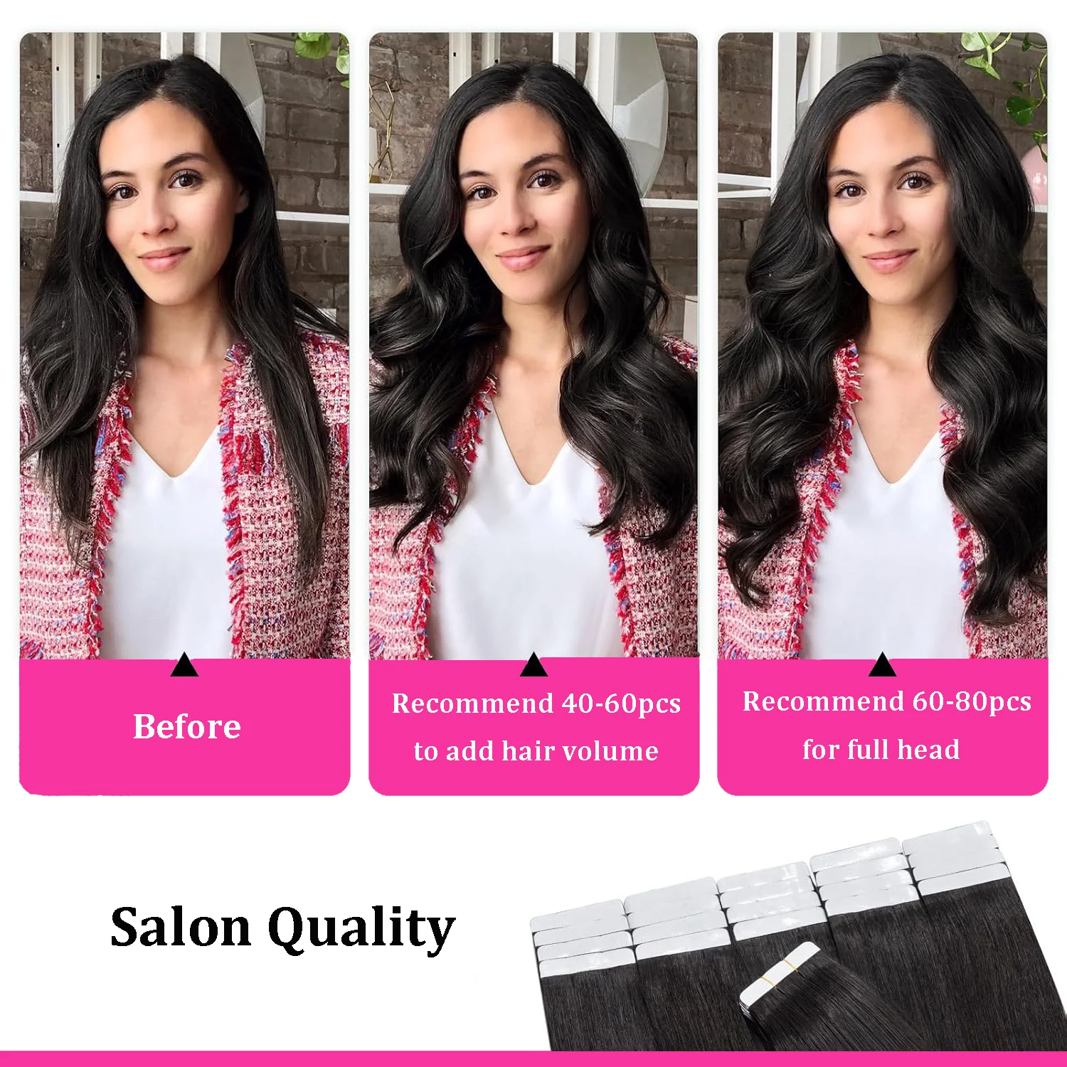 Tape Hair Extensions Machine Remy Seamless Skin Weft Adhesive 4x0.8cm Tape In Human Hair Natural Black Brown Blonde 20pcs 26inch