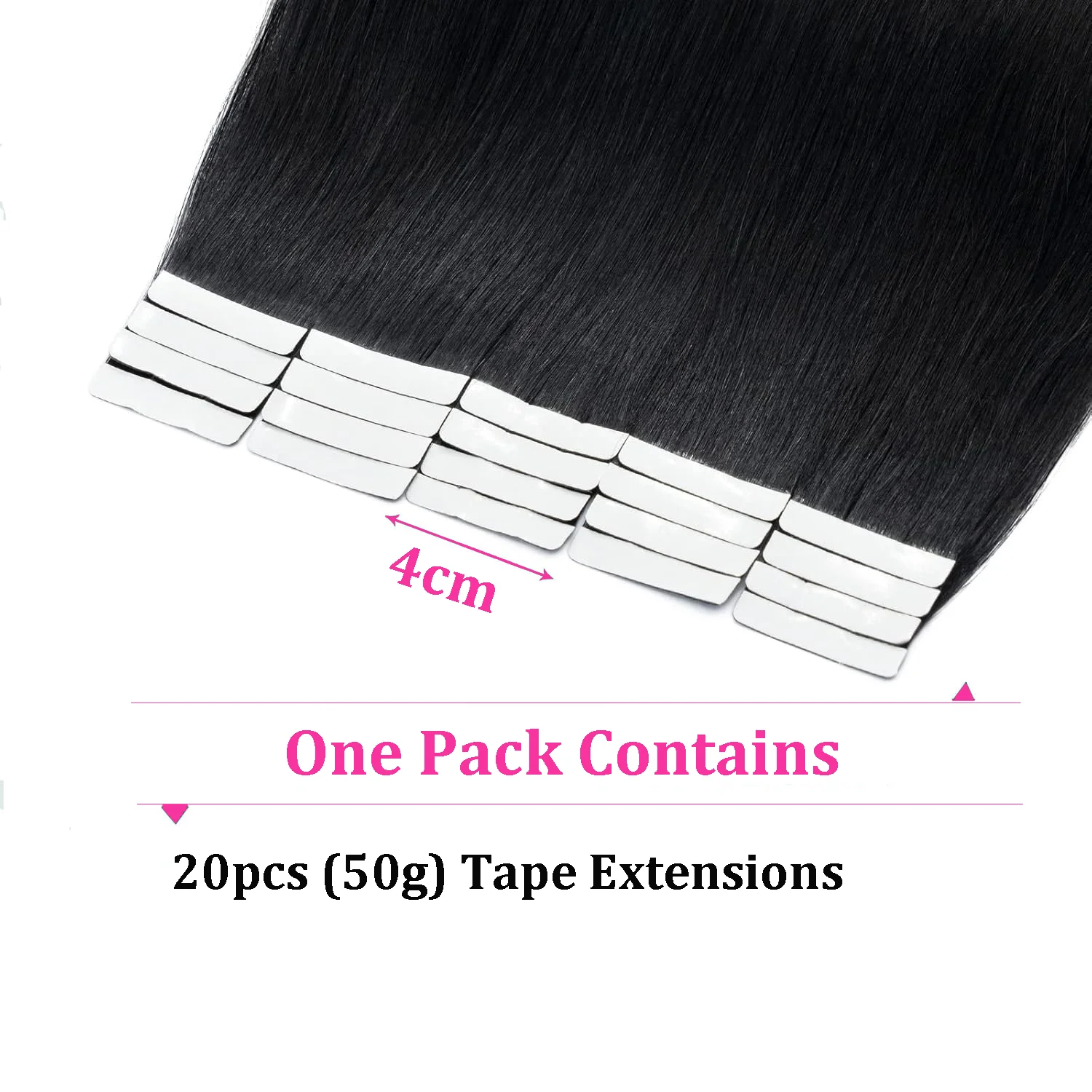 Tape Hair Extensions Machine Remy Seamless Skin Weft Adhesive 4x0.8cm Tape In Human Hair Natural Black Brown Blonde 20pcs 26inch