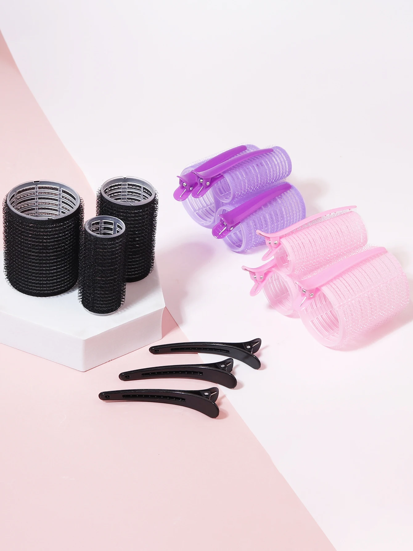6pcs/set of Non Heated Curly Hair Fluffy Tubes DIY Curly Hair Tubes for Styling Fixed Hair Clip Set, Special for Real Hair Wigs