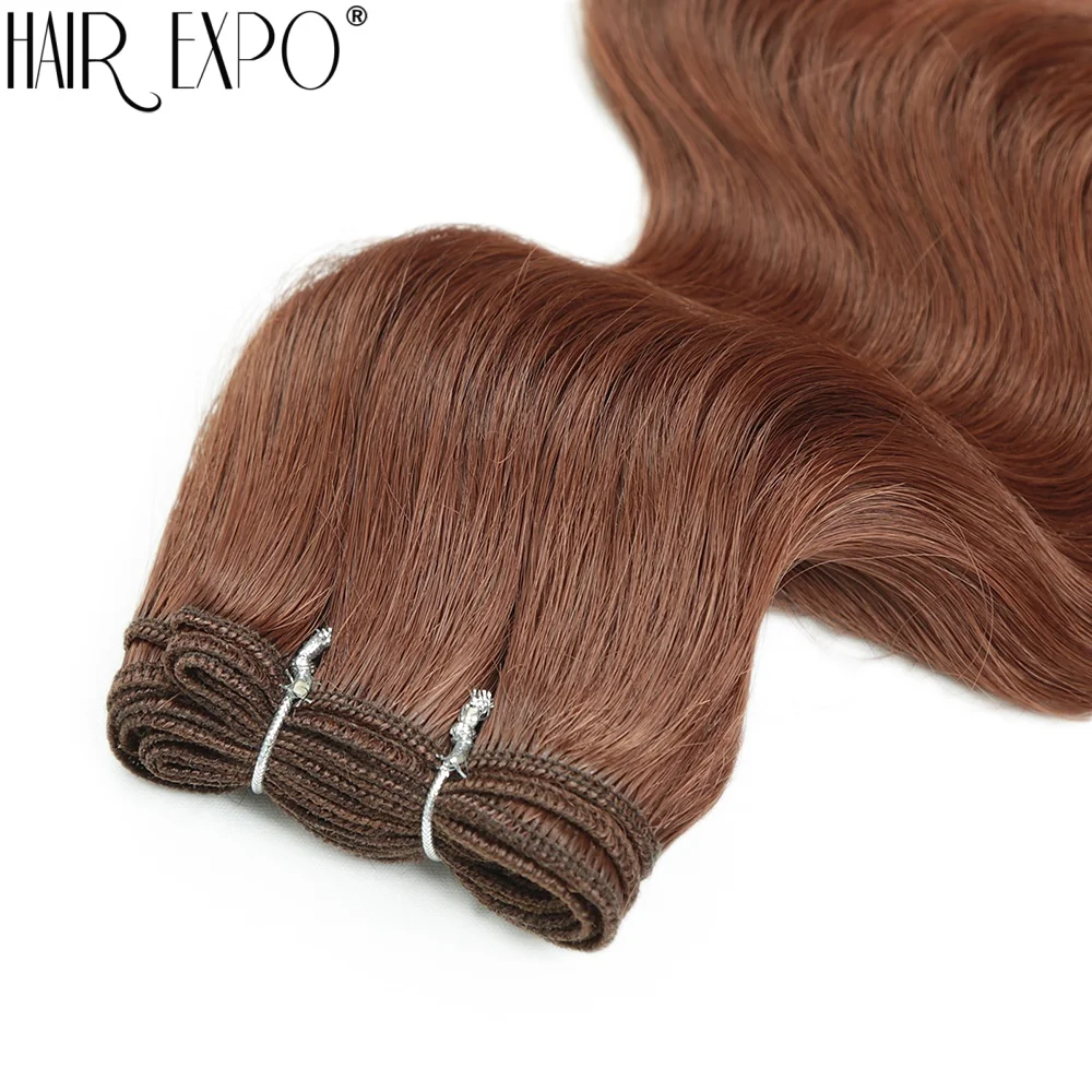 Bio Body Wave Hair Bundles 24Inch Piano Blonde Natural Synthetic Hair Extensions Ombre Thick Ponytail Loose Deep Hair Weaving