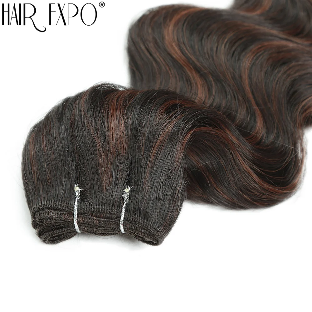 Bio Body Wave Hair Bundles 24Inch Piano Blonde Natural Synthetic Hair Extensions Ombre Thick Ponytail Loose Deep Hair Weaving
