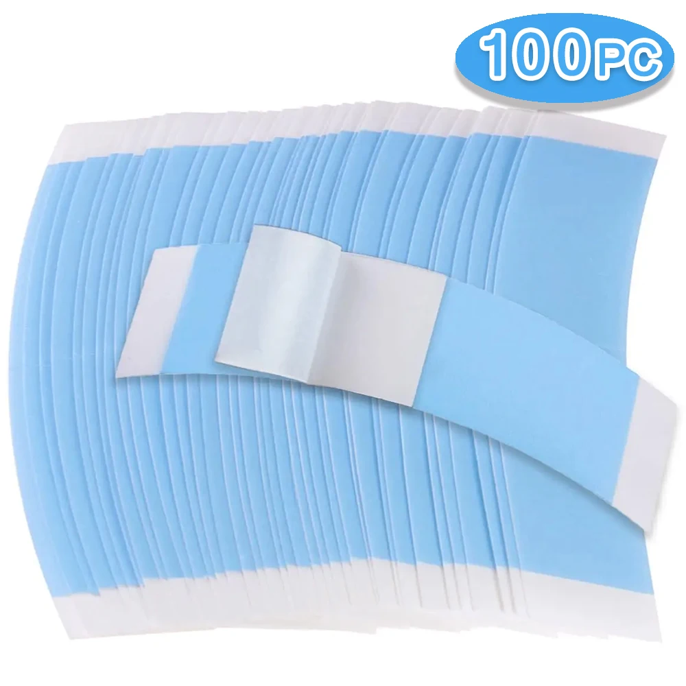 100/50 Pcs New High Quality Lace Front Waterproof Double Sided Strong Adhesive Wig Glue for Wigs,Hair Pieces,And Extensions