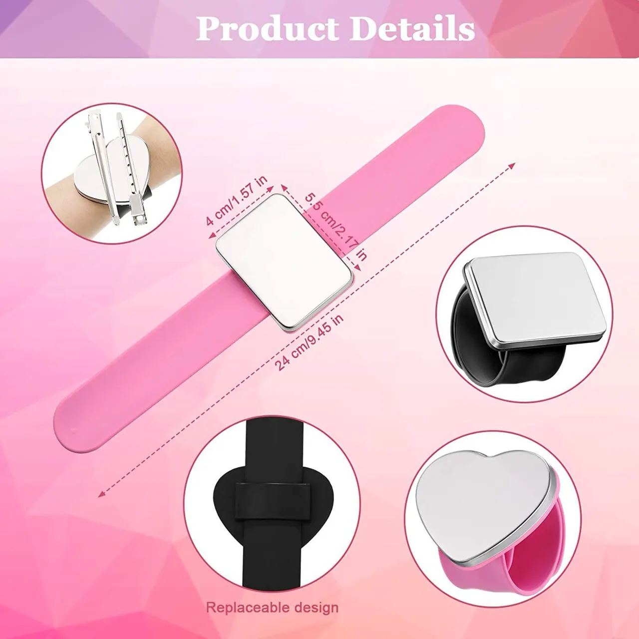 Silicone Magnetic Wrist Pincushion Portable Magnet Pin Holder Essential Sewing Tools for Home Tailors &DIY Handcraft Enthusiasts