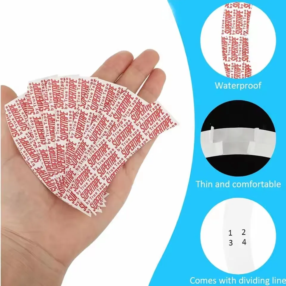 Wholesale 36pcs/72pcs/108pcs Waterproof Supertape Hair Tape Double Side Adhesive Super Tape For Lace Wig Toupee Replacement