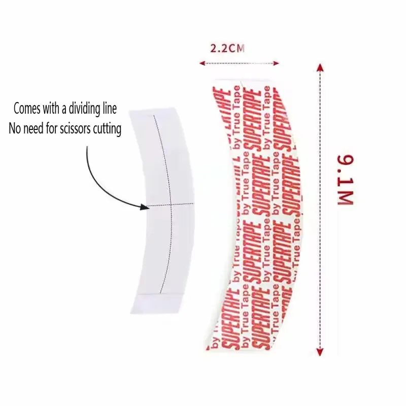 Wholesale 36pcs/72pcs/108pcs Waterproof Supertape Hair Tape Double Side Adhesive Super Tape For Lace Wig Toupee Replacement
