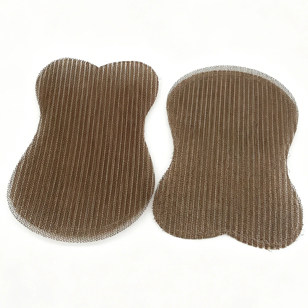 1/3pcs Brown Invisible Hair Grippers, Self-Adhesive No-Slip Nylon Hair Bands, Magic Hair Stickers for Forehead