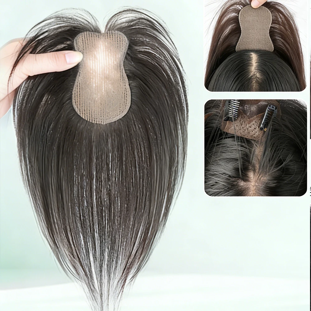 1/3pcs Brown Invisible Hair Grippers, Self-Adhesive No-Slip Nylon Hair Bands, Magic Hair Stickers for Forehead