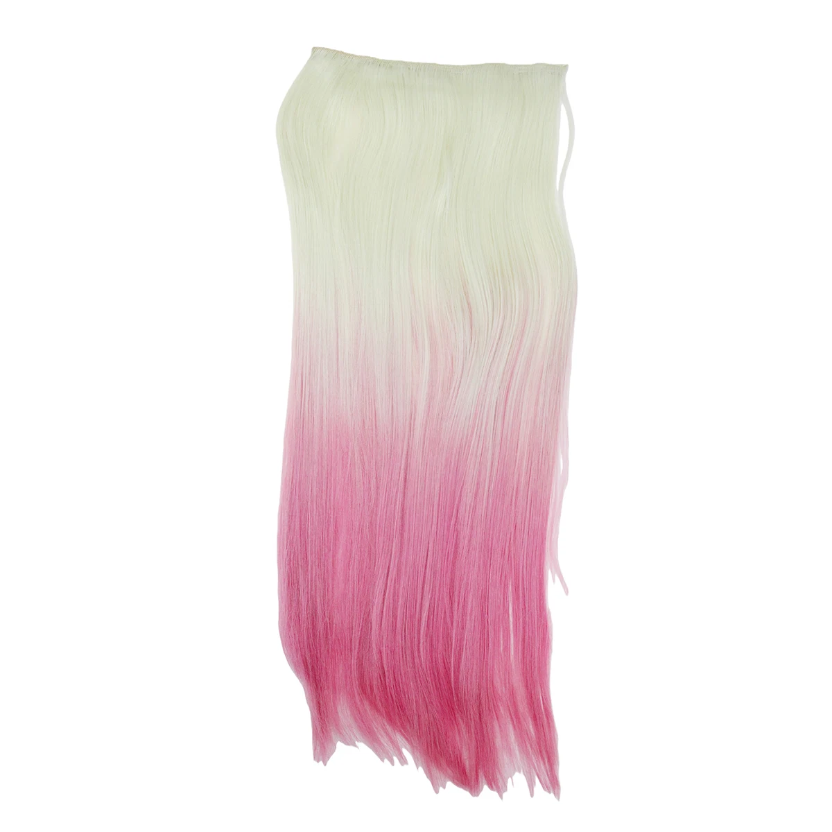 Light Golden to Rose Red and Navy ,Long Straight with Air Bangs,Sweet&Energetic Style for Daily Use,Synthetic Wigs.