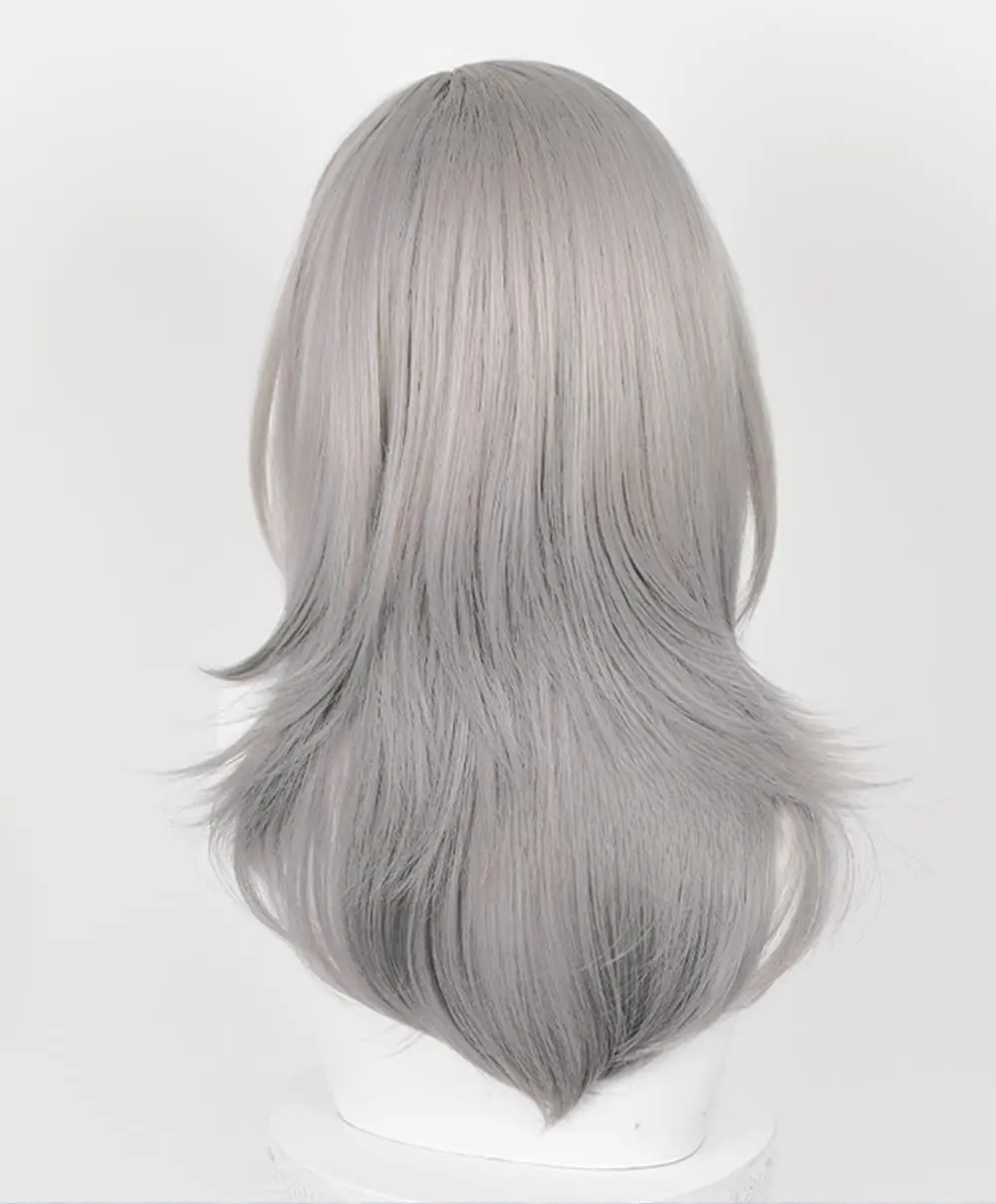 HSR Trailblazer Cosplay Wig Gray Gradient Hair Cosplay Anime Game Heat Resistant Synthetic Wigs