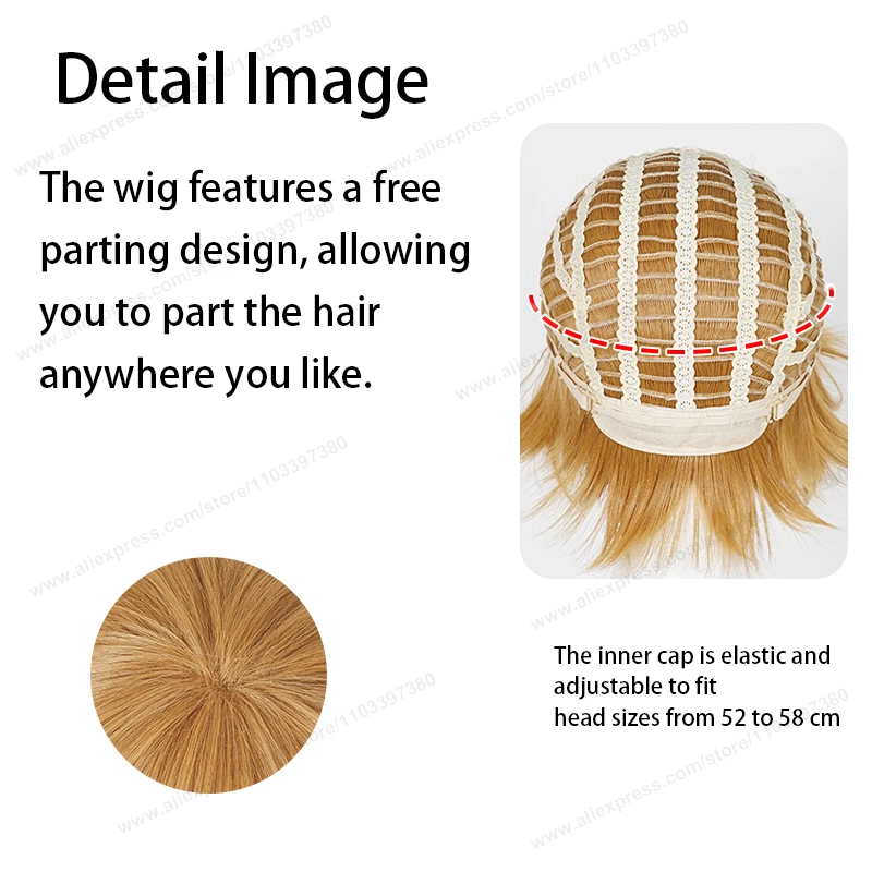 Anime Upgraded 32cm Short Flipped Ends Cosplay Wig Pure White Silver Black Brown Red Man Women Heat Resistant Synthetic Hair