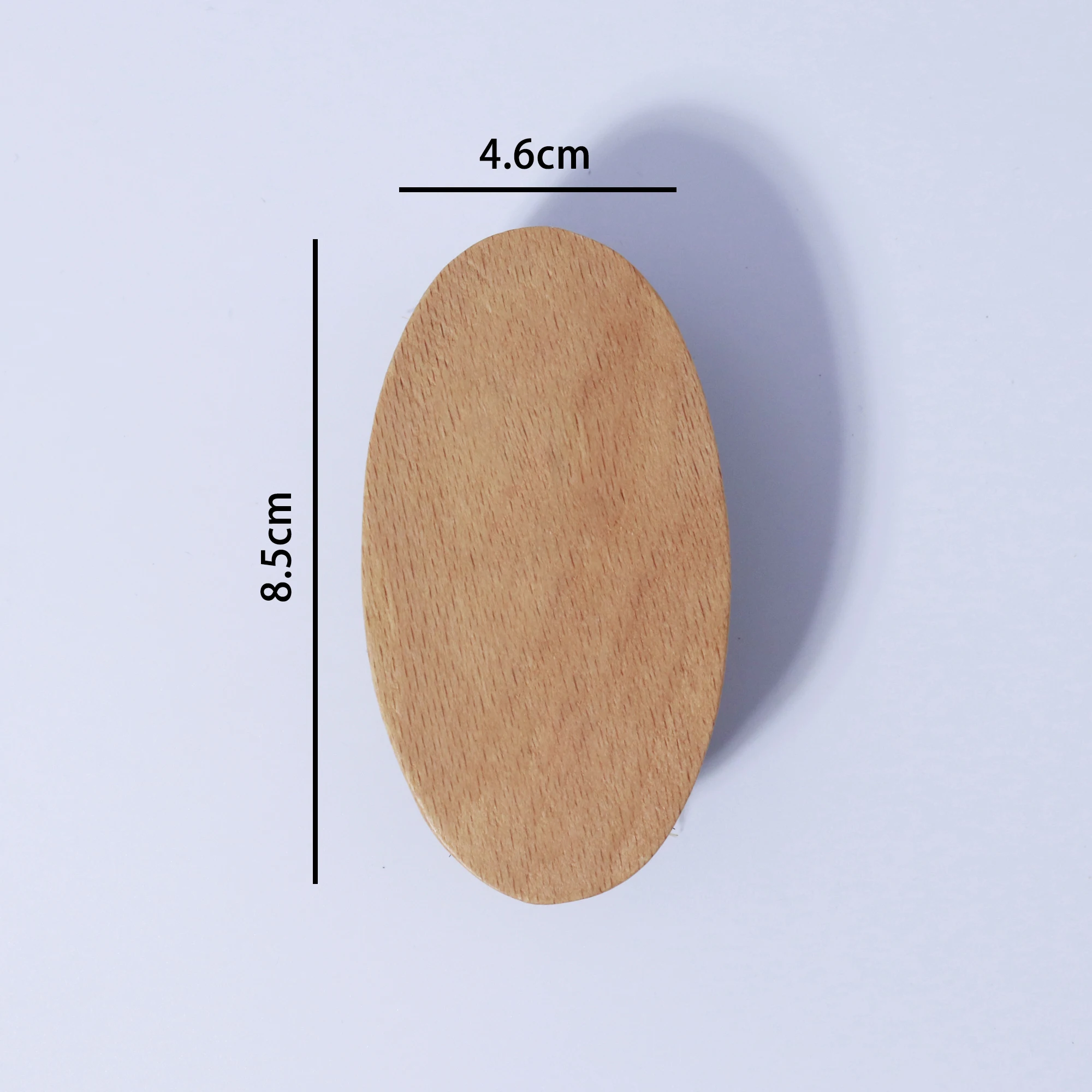 Wooden Beard Brush, Oval Wooden Base Beard Brush, Natural Mane Beauty Tool, Compact Travel Size, Special for Real Hair Wigs