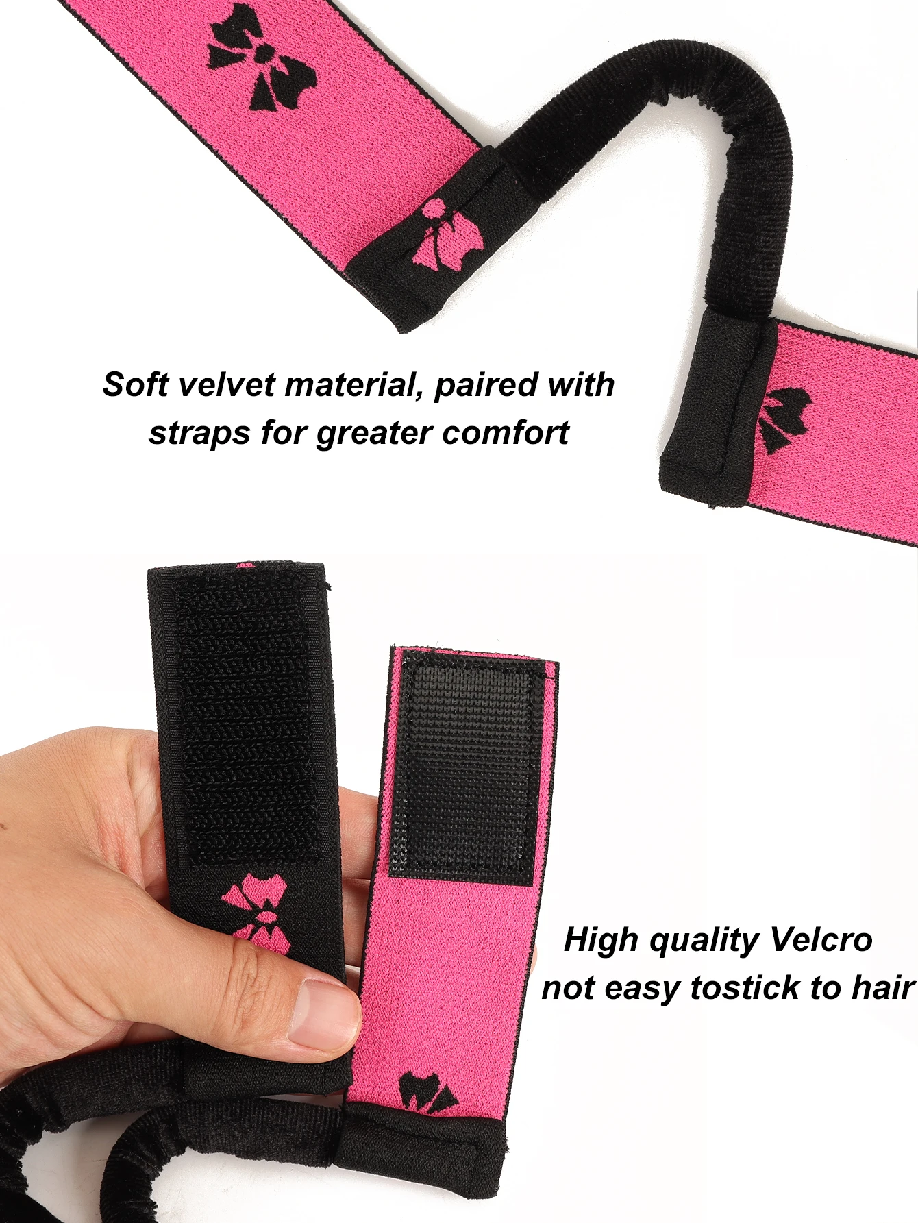 3pcs/1pcs New Arrival Comfortable Lace Melt Wig Band - Adjustable, Ear Protection, 3cm Width, Black, for Wig Edge Security