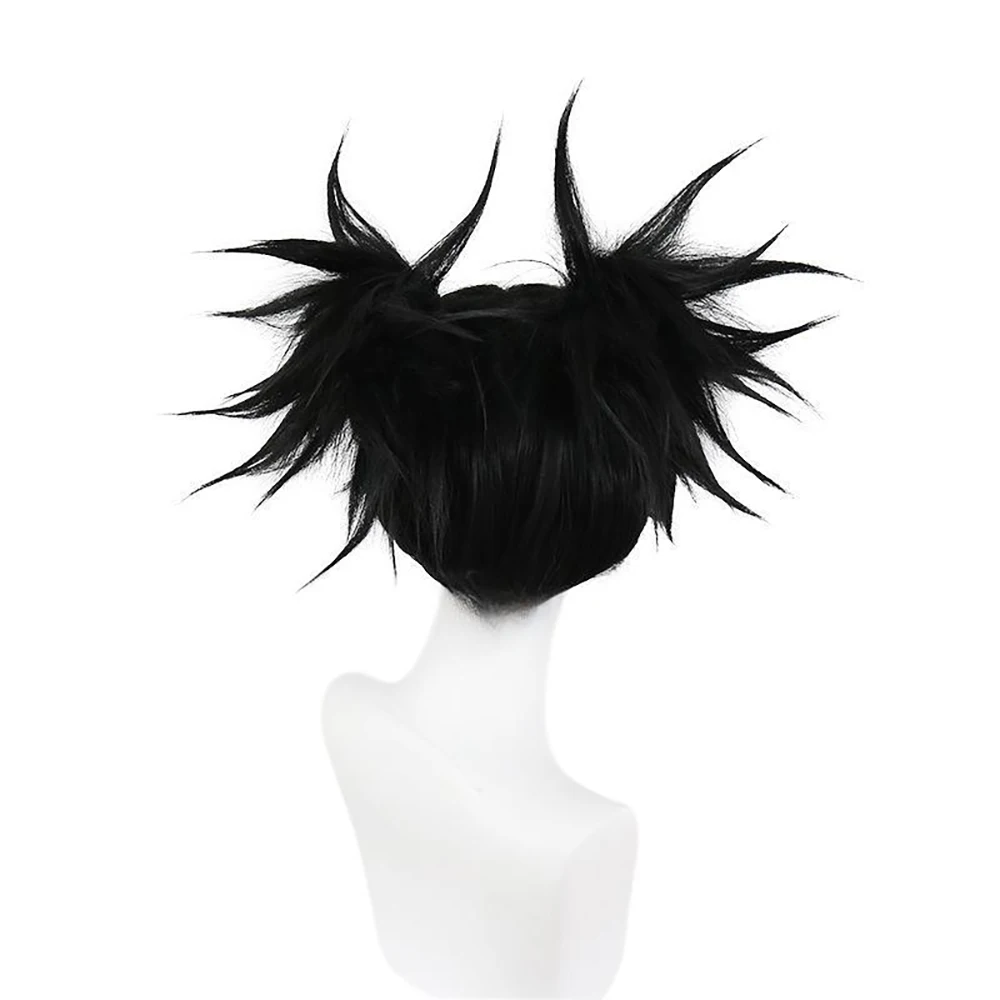High-Quality Anime Jujutsu Kaisen Choso Cosplay Synthetic Hair 14-Inch Double Ponytail High Braids Halloween Daily Party Wig