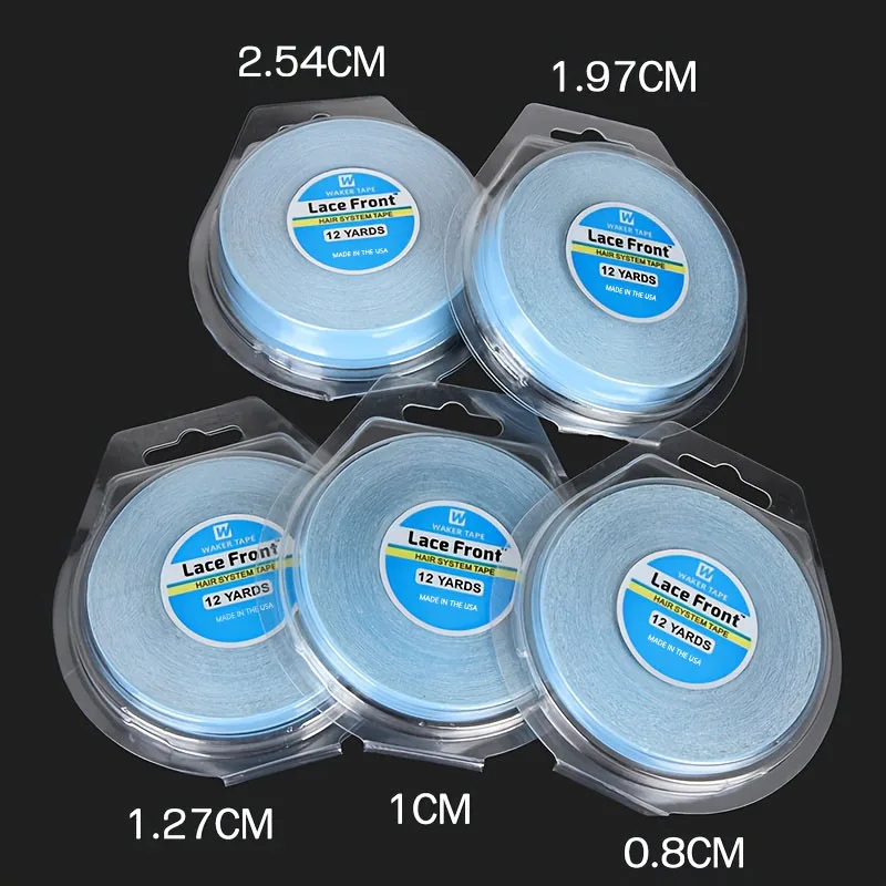 12 Yards/Roll Hair System Tape For Hair Extensions No Shine Bonding Double-Sided Lace Front Wig Tape Adhesive Replace Tape