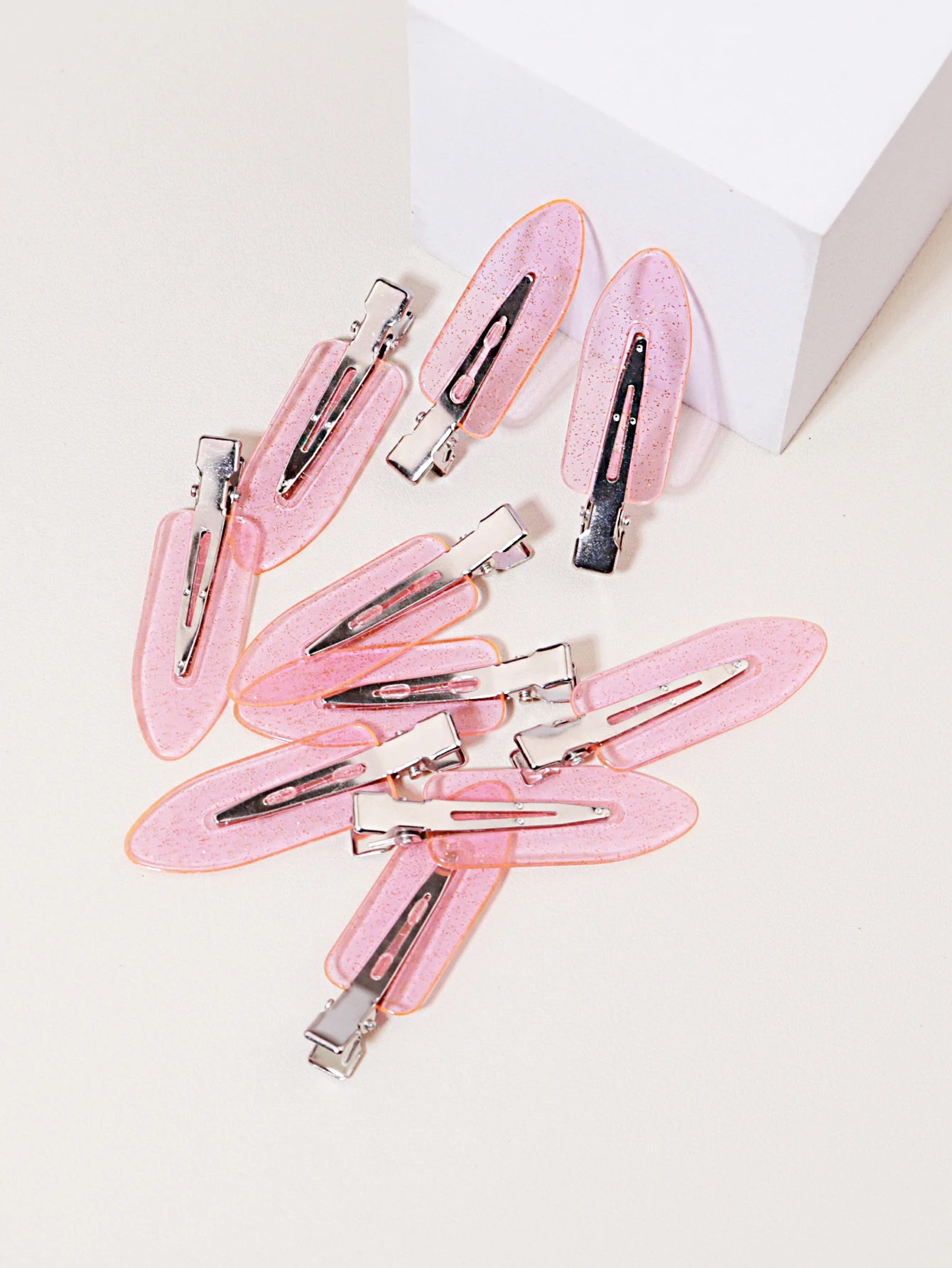 10-50pcs seamless fashion girl transparent hair clips makeup facial accessory clips styling hair clips Special for real hair wig