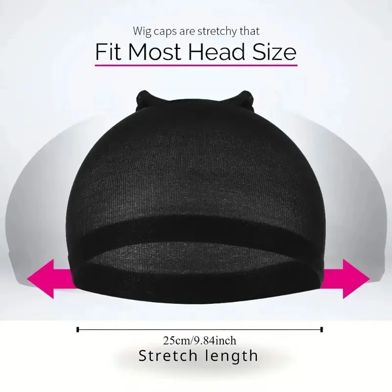 16pcs/8Pack Unisex Elastic Hair Net Set Comfortable Breathable Polyamide Nylon Hair Caps for All Hair Types And Lengths