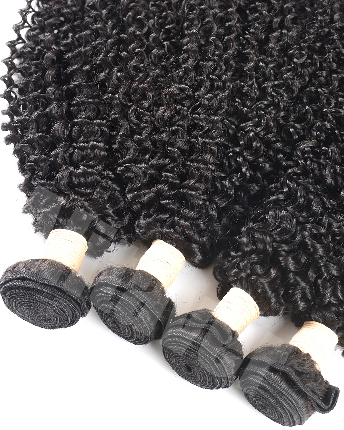 Kinky Curly Hair Bundles Unprocessed Curly Bundles Human Hair Tissage Cheveux Humains Raw Hair Weave Bundles Deal and Weave