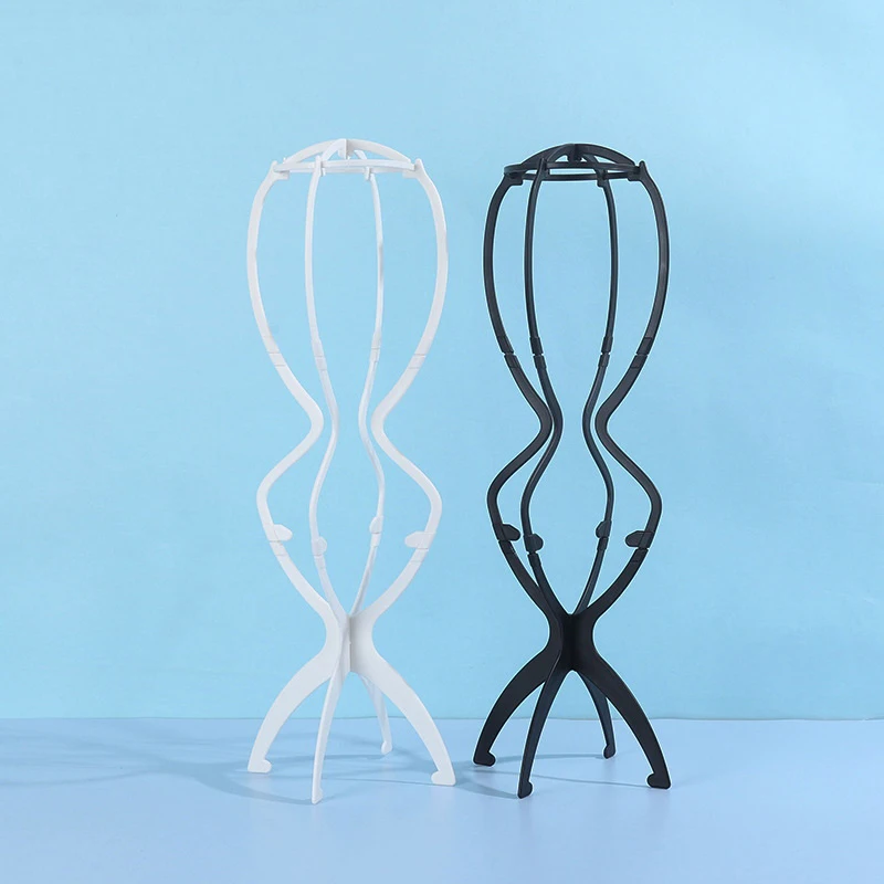 1PCS 20 Inch Tool Wig Stand Collapsible Wig Holder Durable Wig Display Travel Wig Stand For Styling Display Women Long Wig