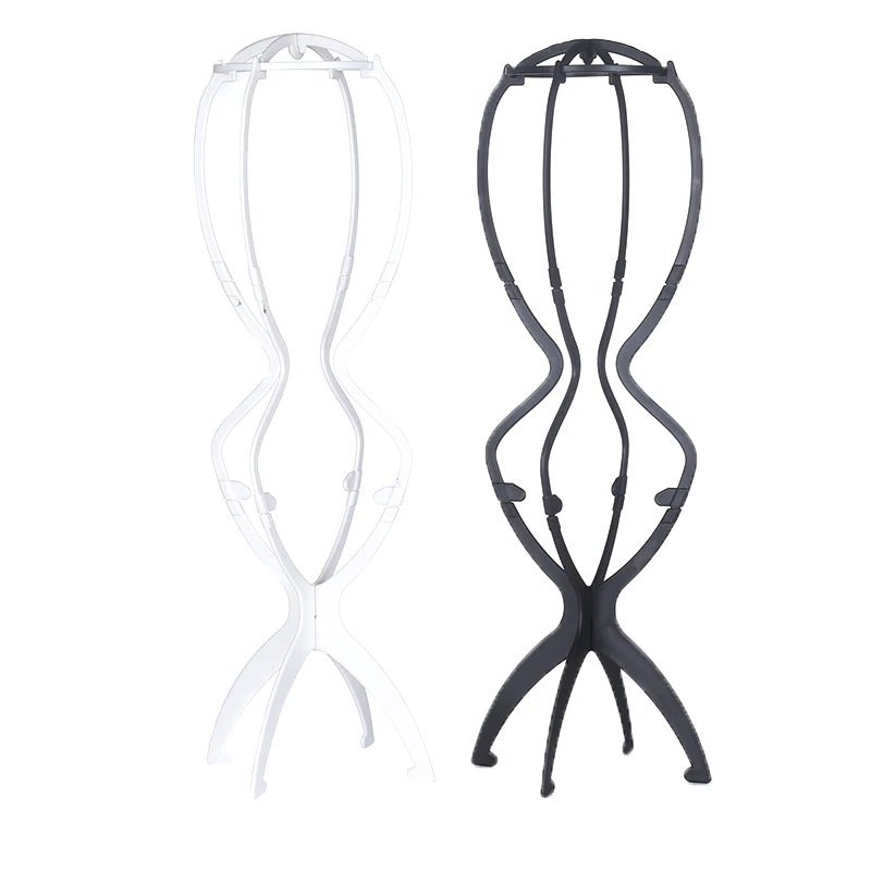 1PCS 20 Inch Tool Wig Stand Collapsible Wig Holder Durable Wig Display Travel Wig Stand For Styling Display Women Long Wig