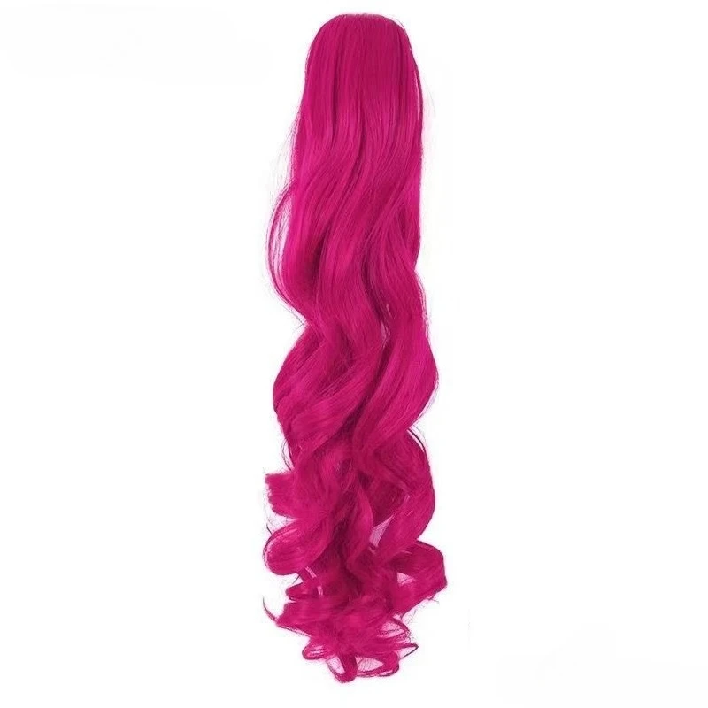 Anime Cosplay Cute Lovely Pink Wig Wavy Curls Party Synthetic Hair Wigs For Halloween Party