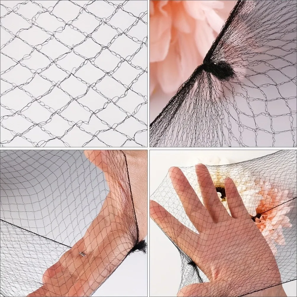 60Pcs Durable Nylon Hair Net For Bun Hair Hair style Tool Black Beige Brown 5Mm Hair Net For Wigs Mesh Hair Styling Hairnets