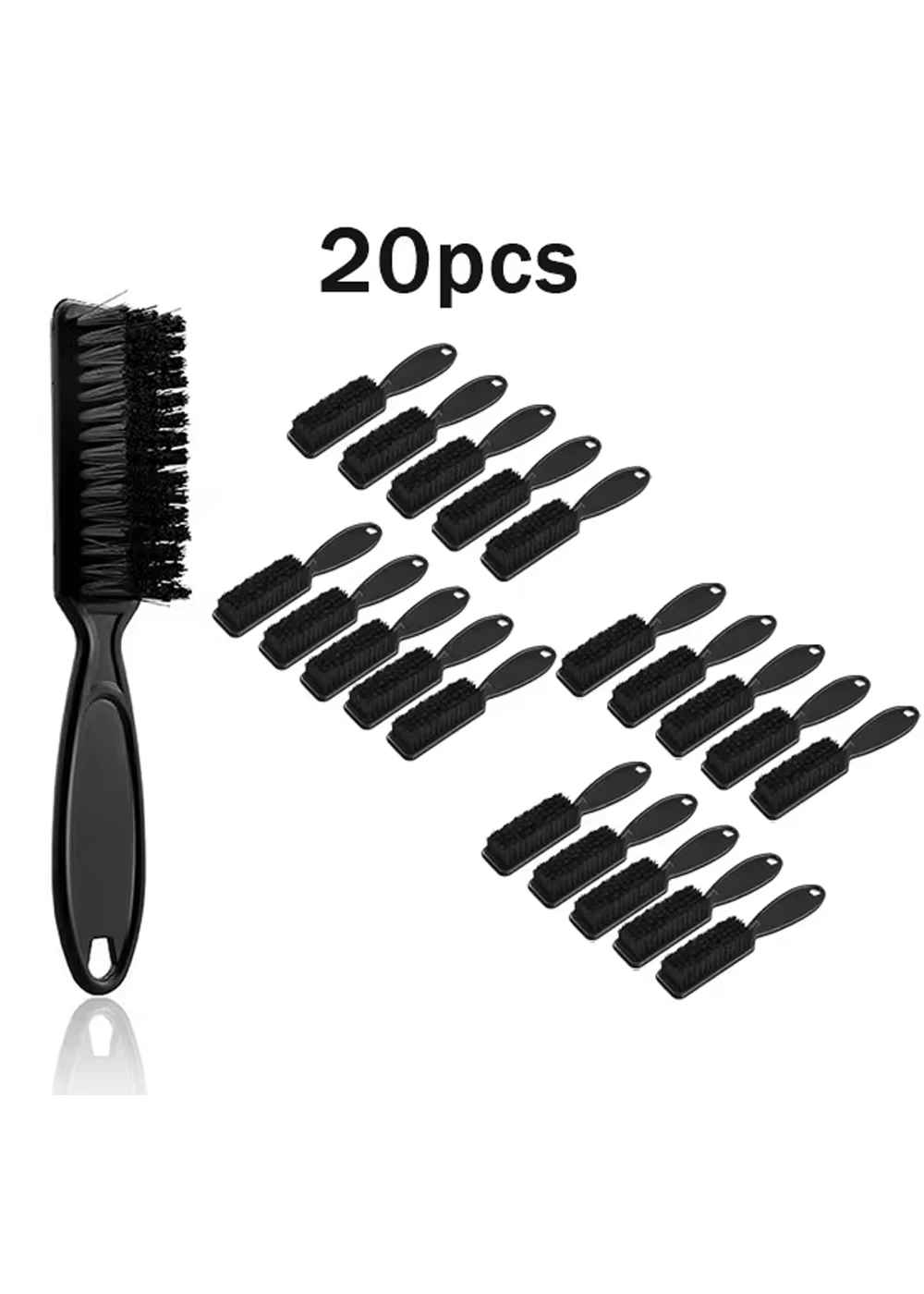 1/10/20/30/40/50pcs Styling Brush Professional Shaving Beard Brush Oil Head Carving Cleaning Brush Special for Real Hair Wigs