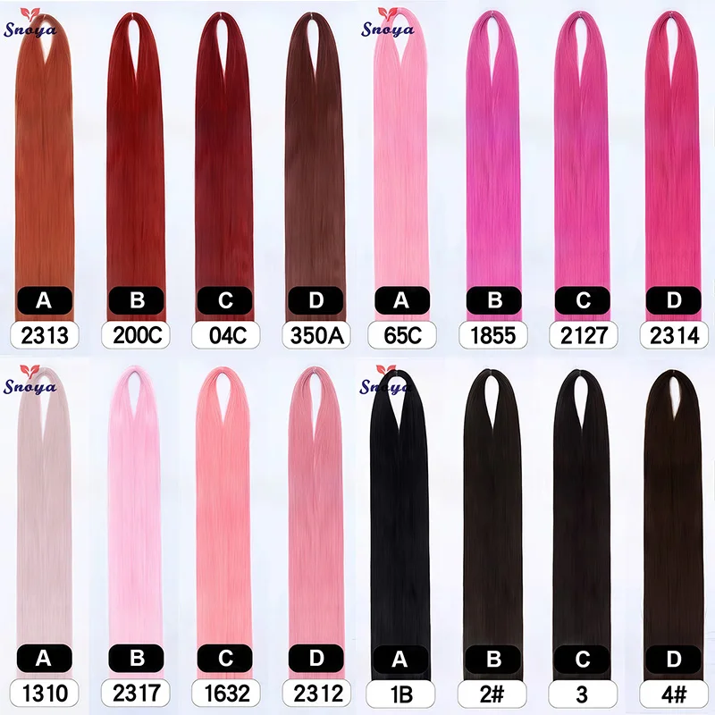 Snoya 120cm synthetic hair raw materials 100 colors used for wig styling/increase hair volume/extend hair length/homemade wig