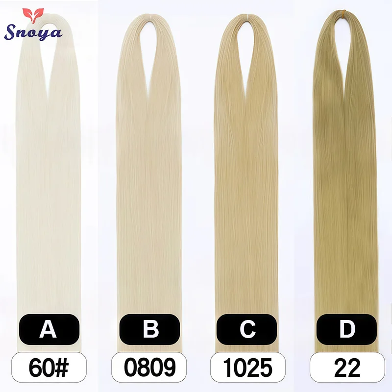 Snoya 120cm synthetic hair raw materials 100 colors used for wig styling/increase hair volume/extend hair length/homemade wig
