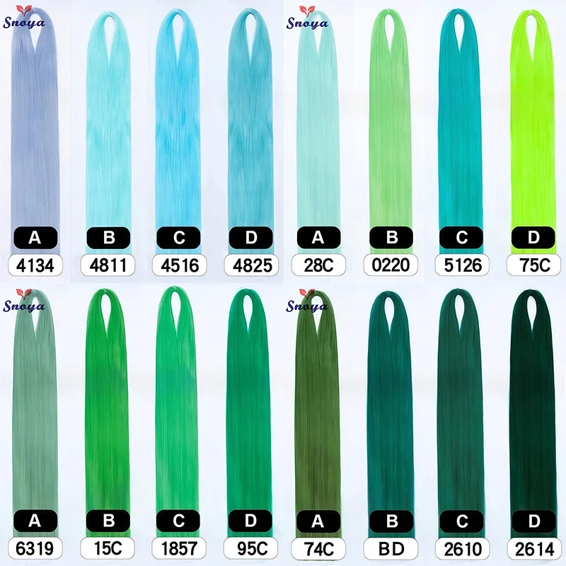 Snoya 120cm synthetic hair raw materials 100 colors used for wig styling/increase hair volume/extend hair length/homemade wig