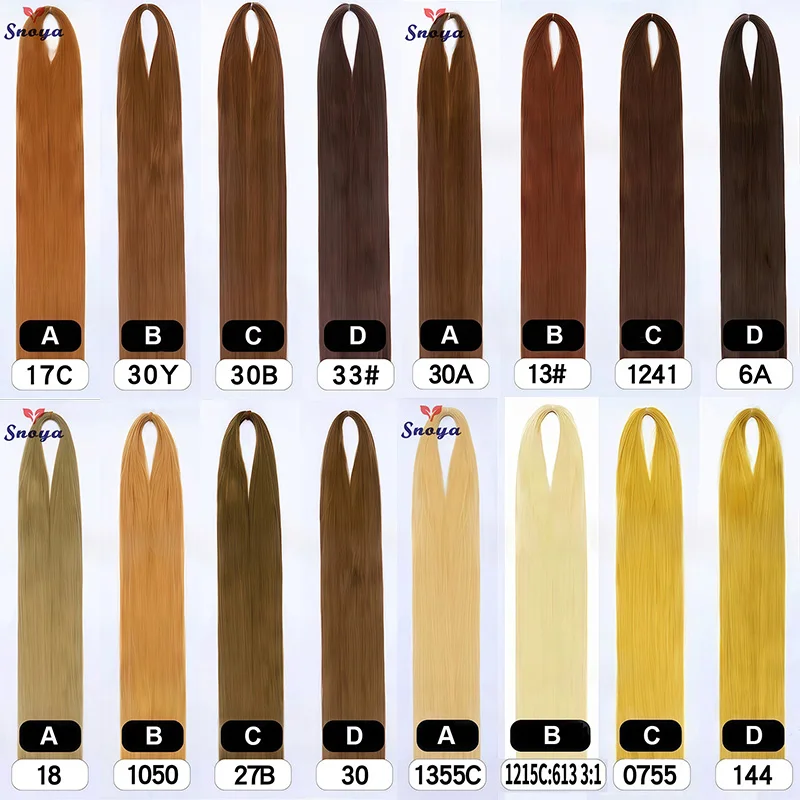 Snoya 120cm synthetic hair raw materials 100 colors used for wig styling/increase hair volume/extend hair length/homemade wig
