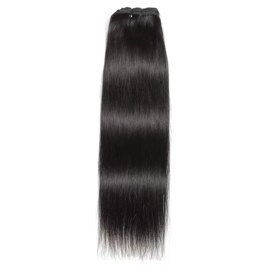 120g/8Pcs Clip In Brazilian Straight Human Hair Extensions Natural Black Color 20 22 24 26 Inches 100% Remy Human Hair Soft and Silky High Quality Fast Delivery to France 1 3 Days For Women