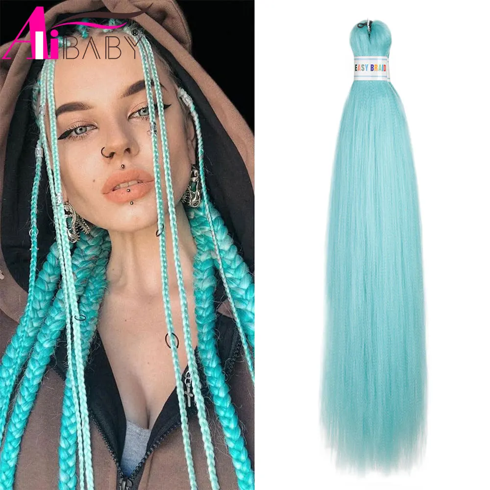Ombre Kanekalon Braiding Hair Extensions Pre Stretched 26 Inch Synthetic Hair for Afro Jumbo Box Braids Natural Looking