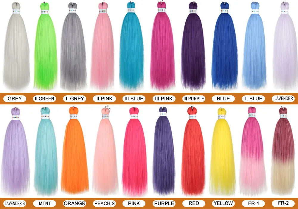 Ombre Kanekalon Braiding Hair Extensions Pre Stretched 26 Inch Synthetic Hair for Afro Jumbo Box Braids Natural Looking