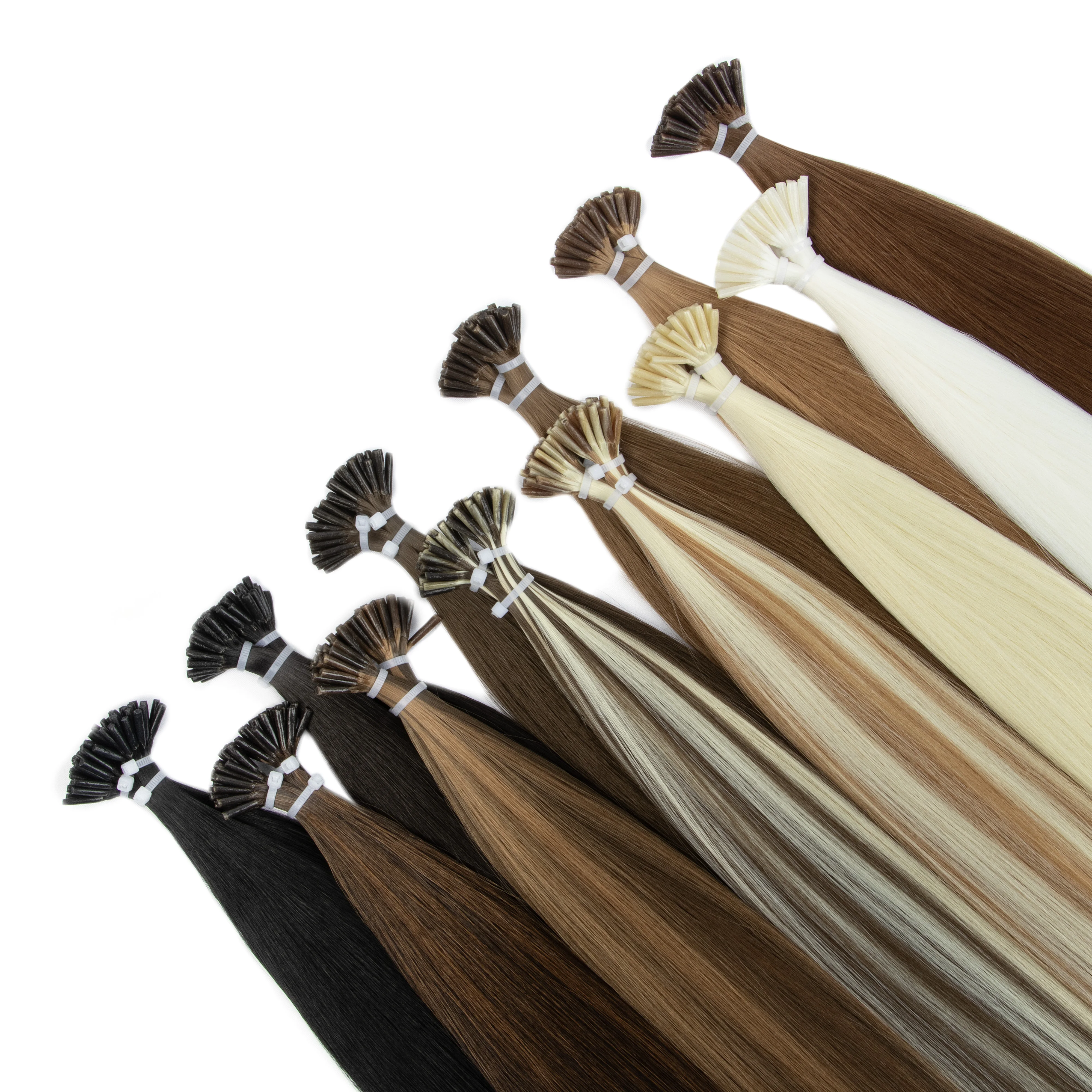 I-Tip Synthetic Hair Cold Tip Design Damage-Free Reusable Styling Hair Extensions 50g