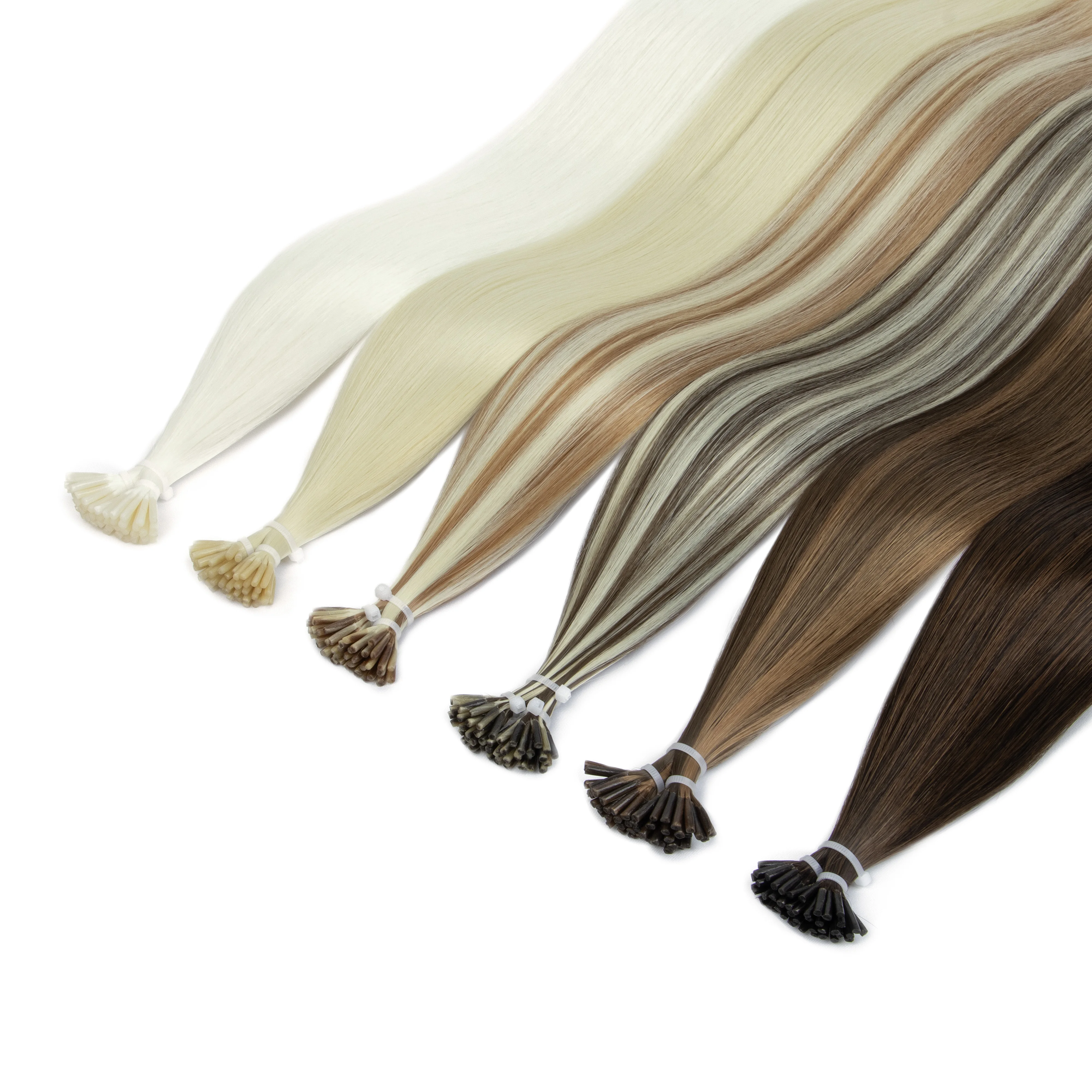 I-Tip Synthetic Hair Cold Tip Design Damage-Free Reusable Styling Hair Extensions 50g