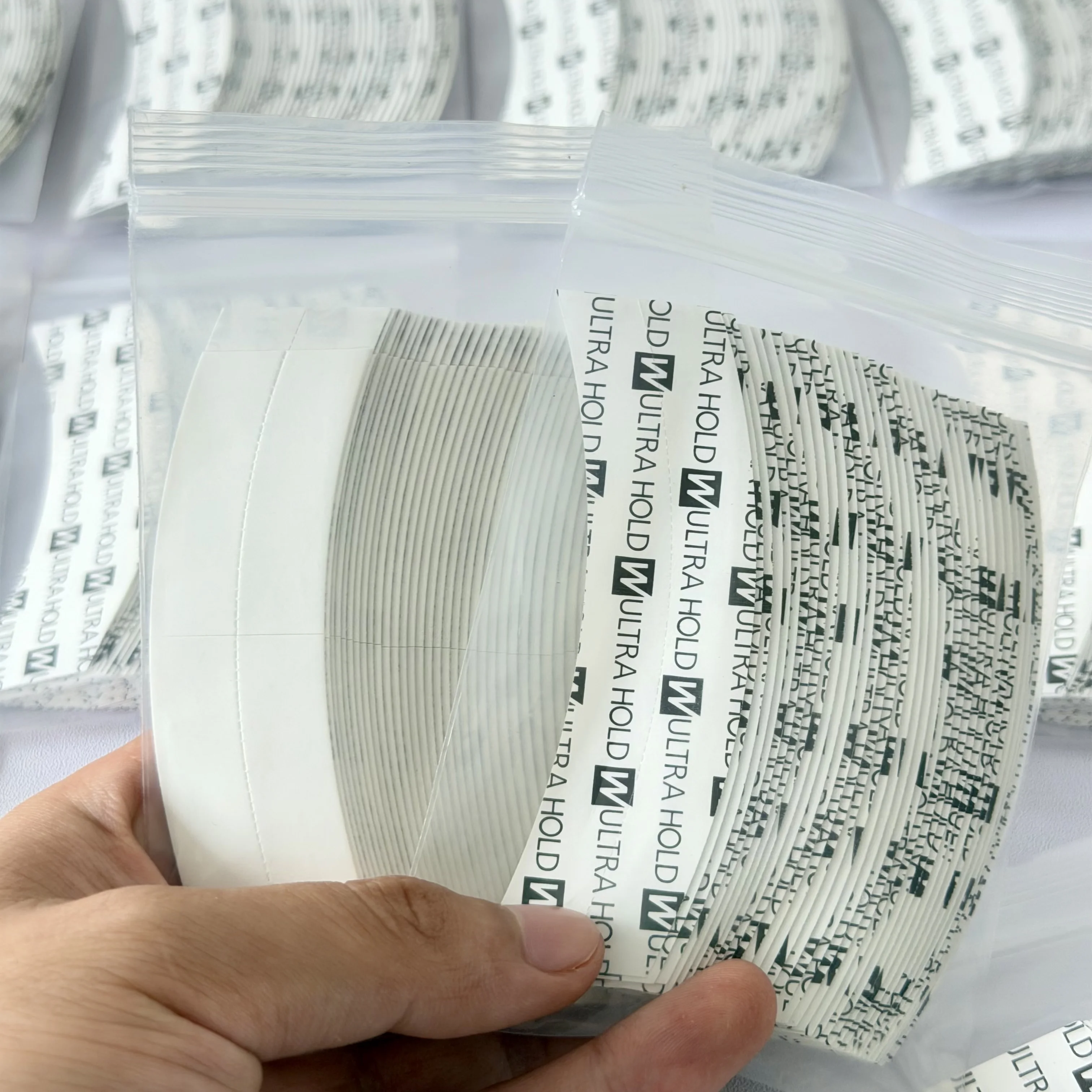 36pcs /180pcs/360pcs Ultra Hold Wig Tape Double Sided Adhesive Waterproof Sweatproof Arc Tape for Lace Wig Toupee Hair System