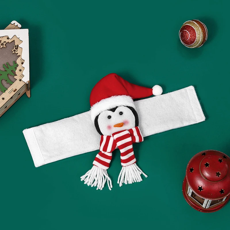 Christmas Curtain Buckle Tieback Santa Snowman El Curtain Tiebacks Holdback Fastener Buckle Clamp Window Decoration Ornaments