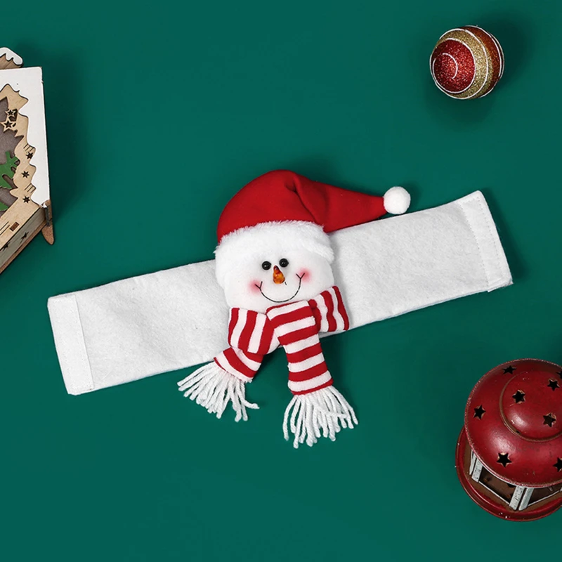 Christmas Curtain Buckle Tieback Santa Snowman El Curtain Tiebacks Holdback Fastener Buckle Clamp Window Decoration Ornaments