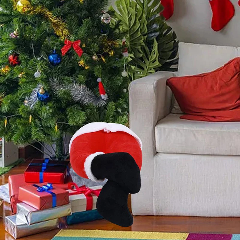Christmas Tree Decoration Santa Claus Legs Plush Door Decor Santa Claus Elf Leg Christmas Decor For Home Hanging Ornaments 2024