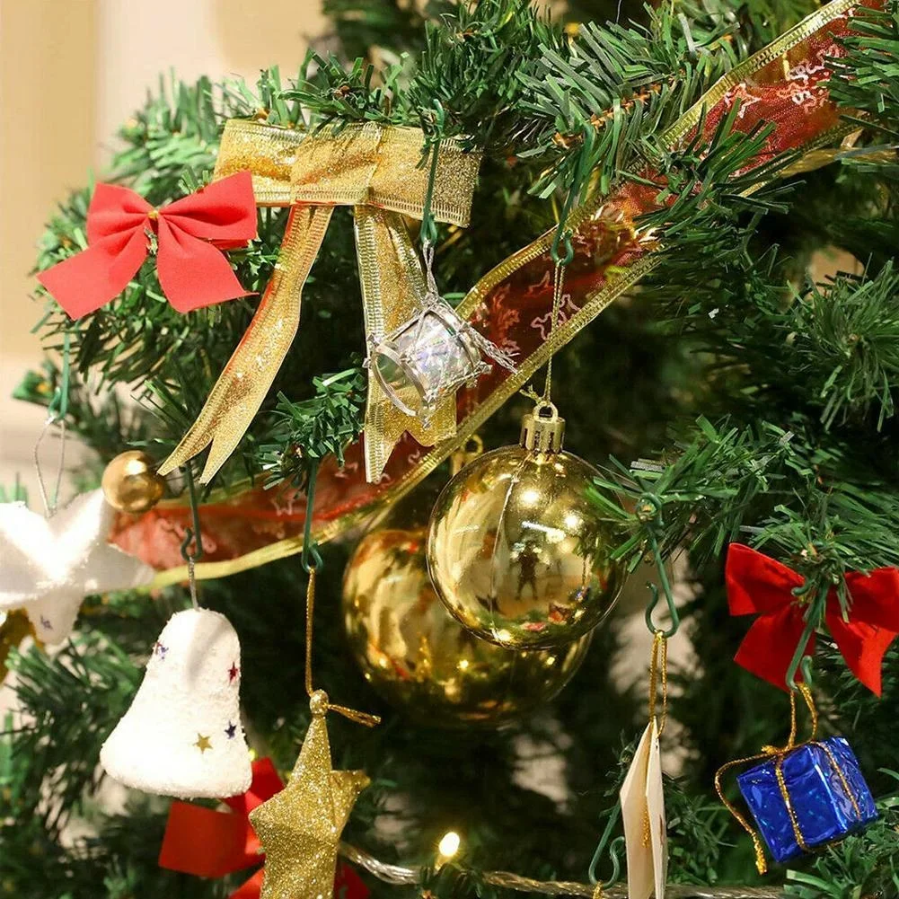 Christmas Ornament S Shaped Hooks Plastic Hook Xmas Tree Balls Pendant Hanging Holders for Home New Year Party Decor Wholesale