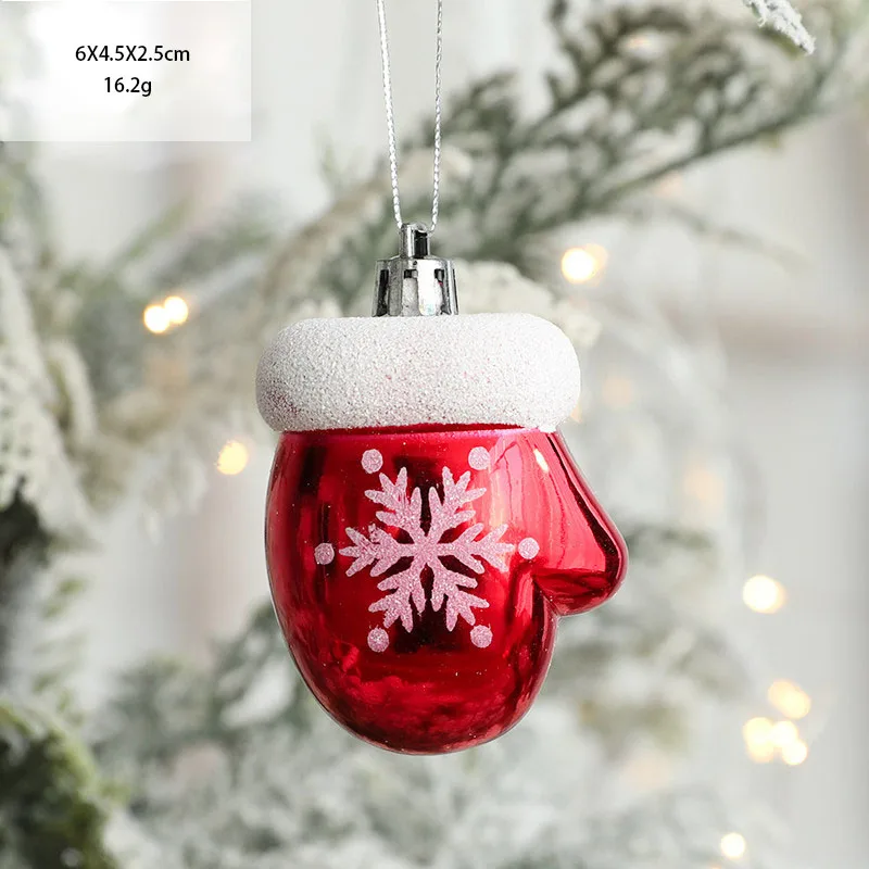 2pcs Christmas Tree Ornaments Snowman Crutch Elk Xmas Tree Pendant Christmas Decoration for Home New Year Gifts 2023 Kids Toys