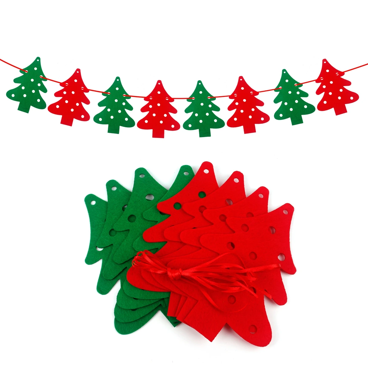 Merry Christmas Banner Santa Claus Elk Garland Christmas Tree Ornaments Xmas Pendant Christmas Decorations for Home New Year
