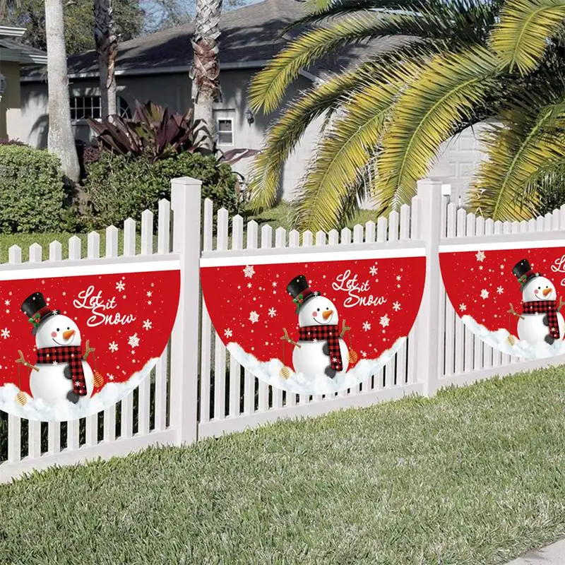 Christmas Snowman Flag Banner Merry Christmas Decorations For Home 2023 Xmas Party Ornament Navidad Natal Gifts New Year 2023