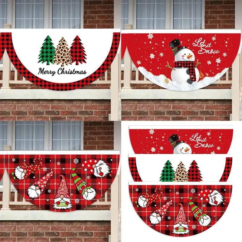 Christmas Snowman Flag Banner Merry Christmas Decorations For Home 2023 Xmas Party Ornament Navidad Natal Gifts New Year 2023