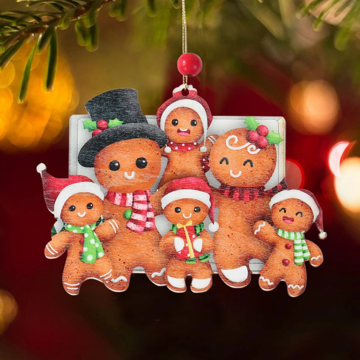 Christmas Wooden Gingerbread Man Xmas Tree Hanging Ornaments Christmas Decor For Home 2024 Cristmas Xmas Gifts Navidad New Year