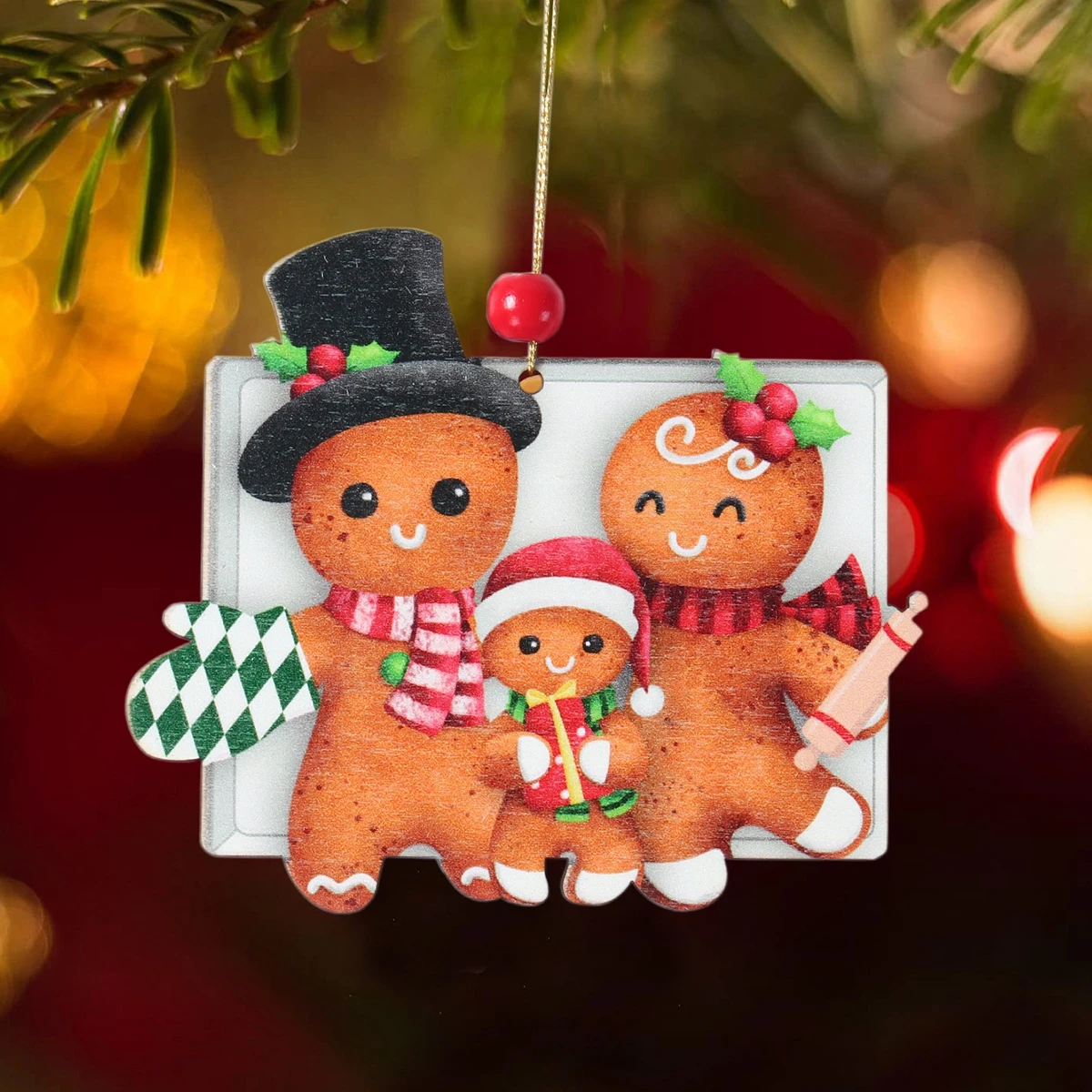 Christmas Wooden Gingerbread Man Xmas Tree Hanging Ornaments Christmas Decor For Home 2024 Cristmas Xmas Gifts Navidad New Year