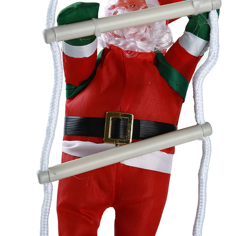 Santa Claus Climbing Ladder Ornaments Xmas Tree Santa Claus Climbing Ladder Rope Hanging Pendant 2023 Merry Christmas Decoration